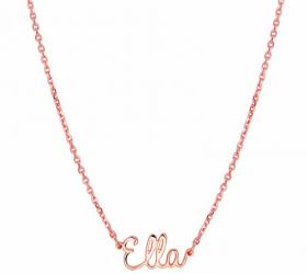 Rosé gold plated name chain